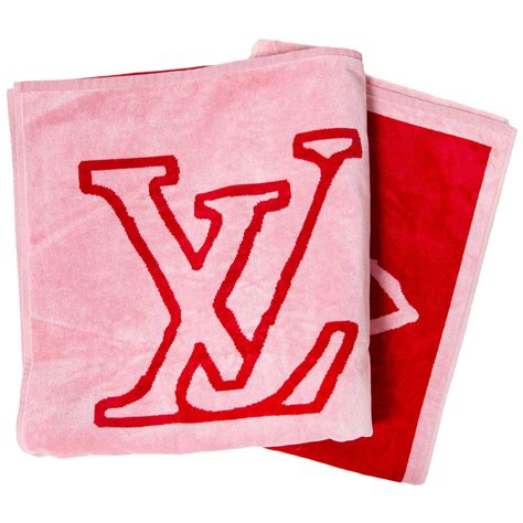 louis vuitton pink towel